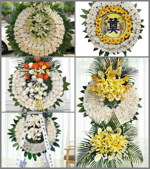 广东广州市花都区新华街道横潭村花圈速递